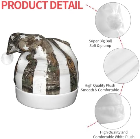 Interstellar Camouflage Santa Hat with LED Light Up