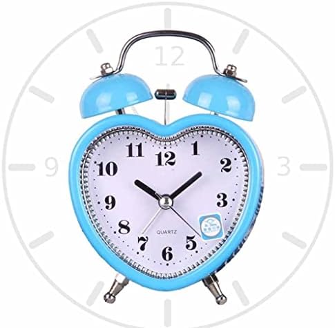 MaGiLL Square Heart-Shaped Alarm Clock with Night Light