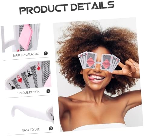 Funny Poker Themed Party Glasses for Creative Photos