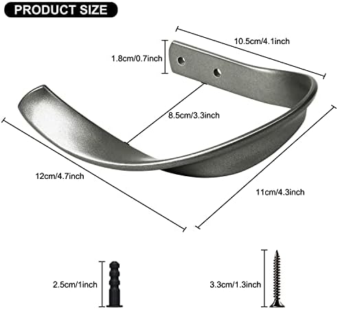 Decorative Curtain Holdbacks Hooks Holders for Drapes Grey