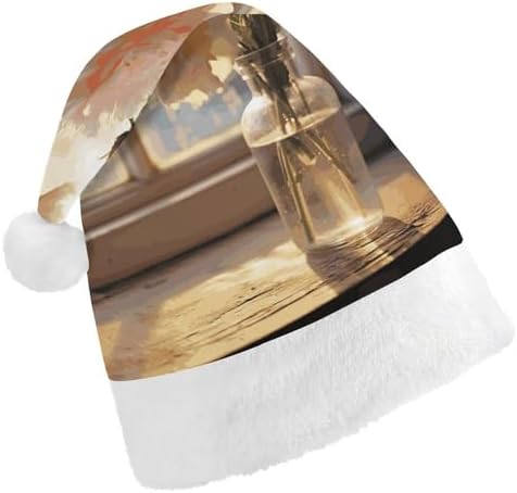 NWGHM Santa Hat Window Flower Christmas Headwear