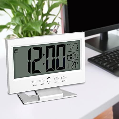 LCD Digital Alarm Clock with Calendar and Temp Display