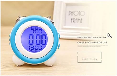SweetMmj Mechanical Double Bell Alarm Clock with 4-in-1 Display