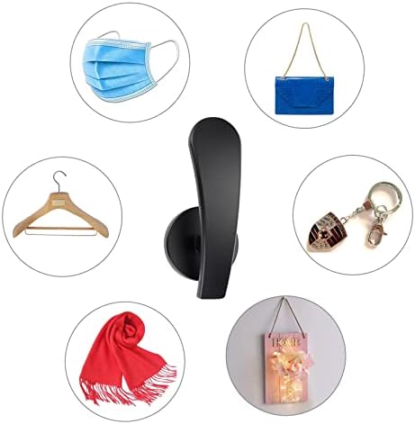 Sumnacon 4Pcs Aluminum Curtain Holdbacks - Black