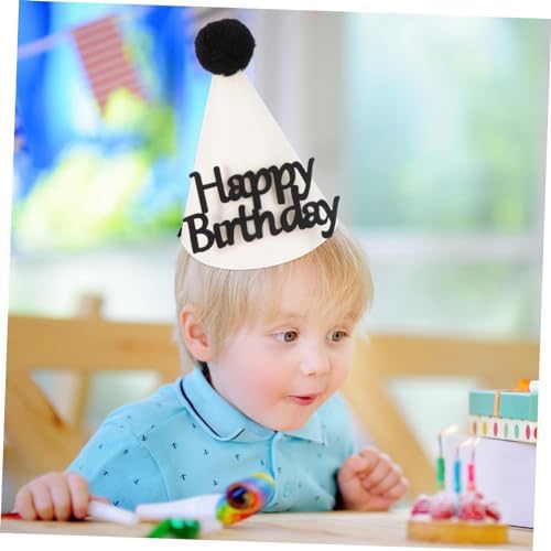 ABOOFAN 1pc Birthday Hat with Letter Decor