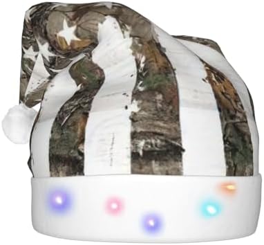 Interstellar Camouflage Santa Hat with LED Light Up