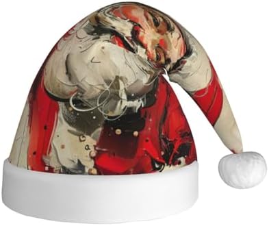 Merry Christmas Santa Hat Plush Funny Adult Party Headwear