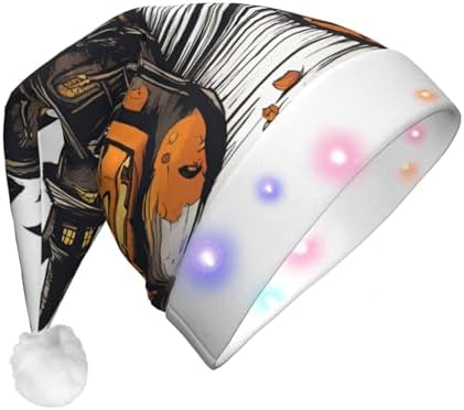 QinZheng LED Light Up Santa Hat for Christmas Party 1