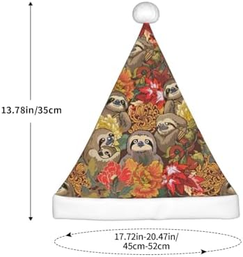 Funny Sloths Christmas Santa Hat Small Size Party Gift
