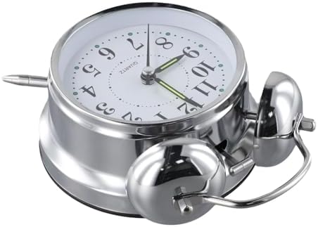 Classic Double Bell Alarm Clock with Luminous Hands