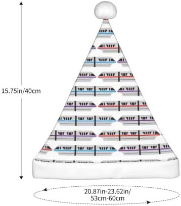 QINZHENG Monorail Train Santa Hat Personalized Christmas Headwear
