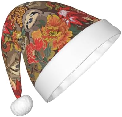 Funny Sloths Christmas Santa Hat Small Size Party Gift