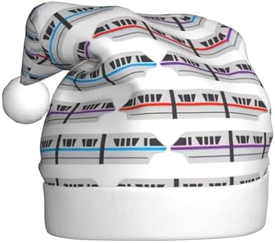 QINZHENG Monorail Train Santa Hat Personalized Christmas Headwear