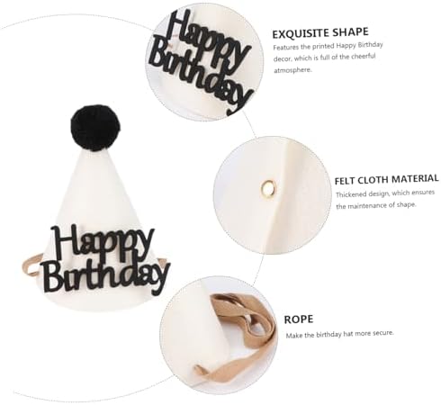 ABOOFAN 1pc Birthday Hat with Letter Decor