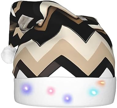 QINZHENG LED Light Up Santa Hat for Christmas Party