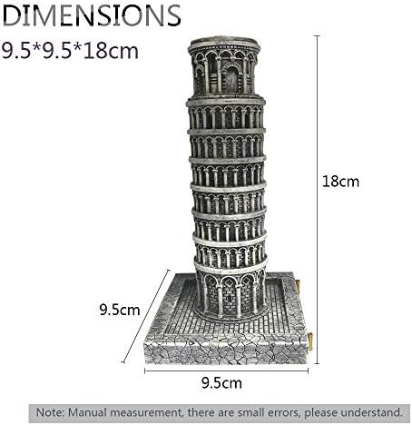 ZHHID Leaning Tower of Pisa Resin Statue Model