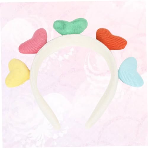 GALPADA Heart-Shaped Hairband Plush Headband for Women