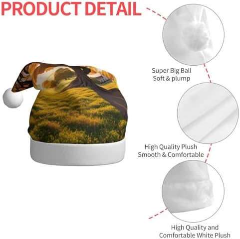 QinZheng Golden Sunset Tree Santa Hat