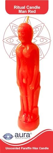 Aura Figure Candle Red Man 75 Inches