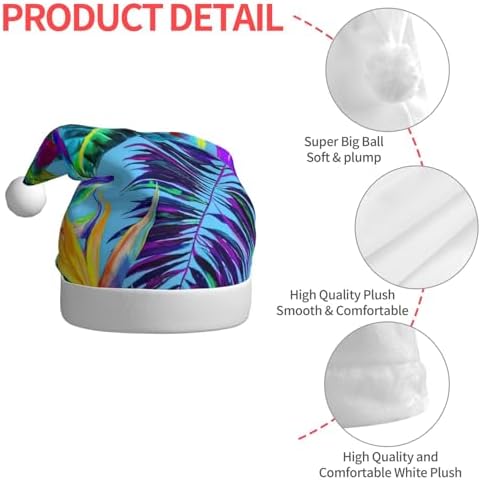 QinZheng Red Flower Santa Hat Christmas Decoration