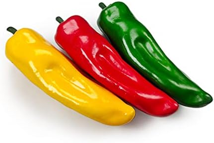 Lorigun 12Pcs Artificial Chili Fake Pepper for Decoration