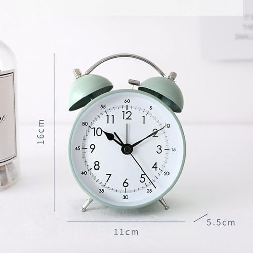 Loud Double Bell Alarm Clock with Silent Movement