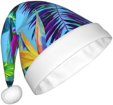 QinZheng Red Flower Santa Hat Christmas Decoration