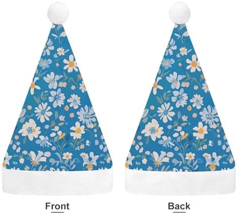 NWGHM Blue Floral Christmas Party Hat Headwear