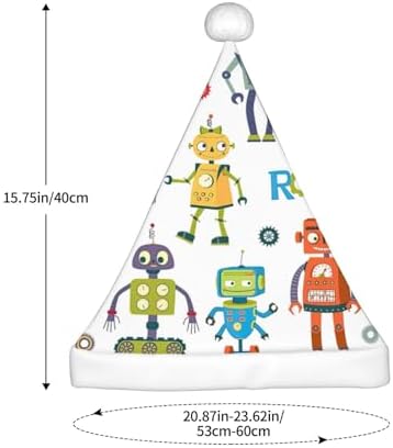 QinZheng Cute Cartoon Robots Santa Hat