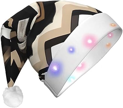 QINZHENG LED Light Up Santa Hat for Christmas Party