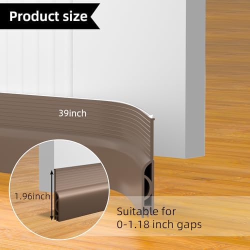Ormeein Door Draft Stopper 39inch Brown