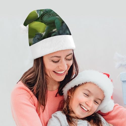 Santa Hat Green Lizard Christmas Costume Headwear