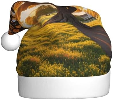 QinZheng Golden Sunset Tree Santa Hat