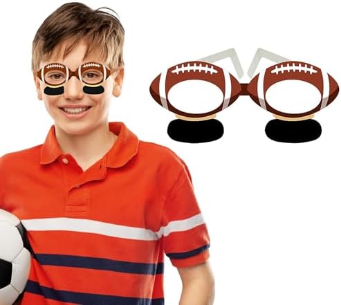 4Es Novelty Football Paper Glasses 36 Pack