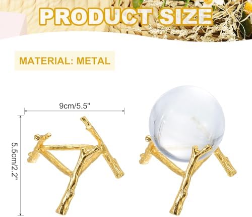 Uxcell 35 Inch Metal Crystal Ball Display Stand