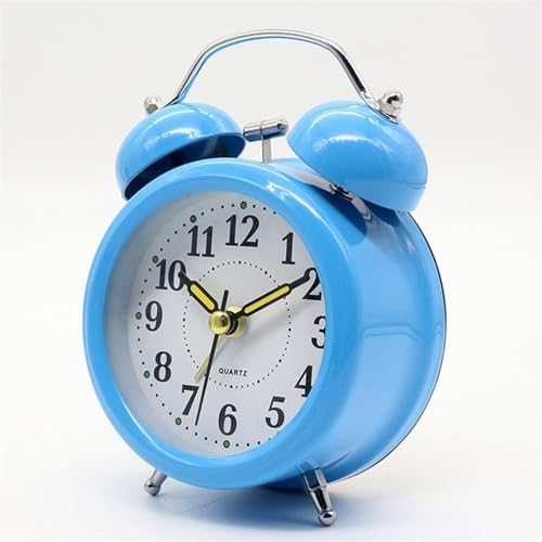 Loud Double Bell Alarm Clock with Backlight and Silent Movement