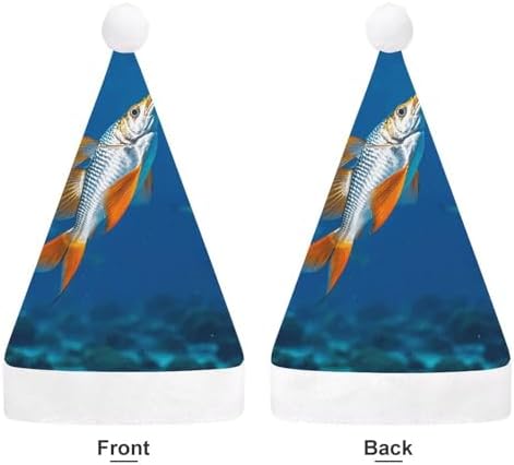 Santa Hat Flying Fish Christmas Headwear for Adults