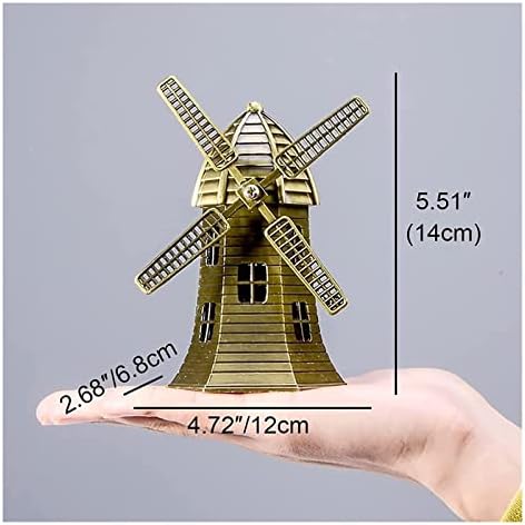 ALDEPO Dutch Windmill Statue Desktop Decor Sculpture