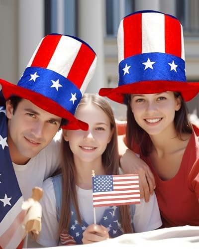 Patriotic Uncle Sam Top Hat 4th of July Decor
