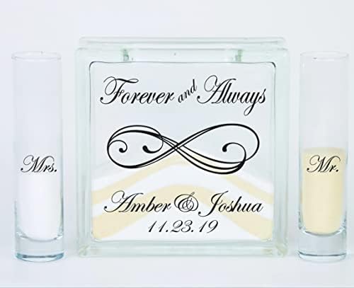 Personalized Infinity Unity Sand Ceremony Set with Lid
