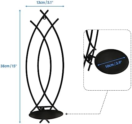 Snail Garden Wall Candle Sconces Holder Set of 2