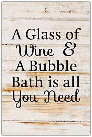 Decorative Wood Sign Farmhouse Rustic Wall Art 8x12 Inch