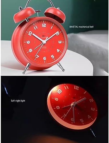 Super Loud Alarm Clock with Night Light and Double Bell