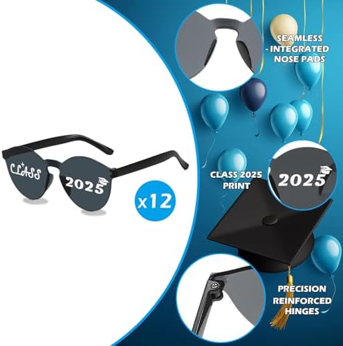 Vegove 12 Pc Class Of 2025 Graduation Sunglasses