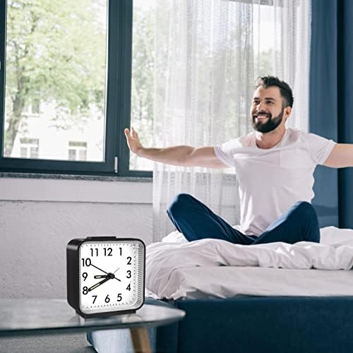 Ankilo Analog Alarm Clock with Night Light and Snooze Function