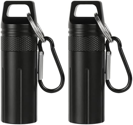 SHIDOW Portable Ashtray with Lid 2Pcs Black