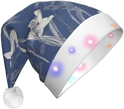 Bluebell Design 03 Christmas Santa Hat Plush Light Up Funny Adult Party Hat