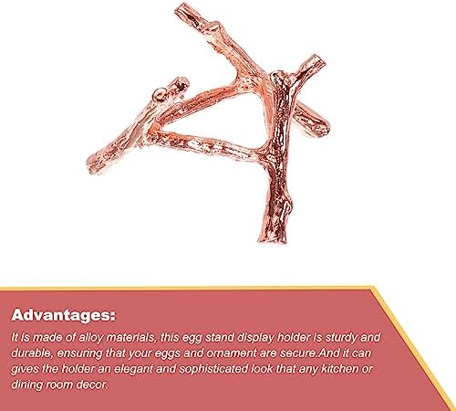 MECCANIXITY Alloy Crystal Ball Display Holder Rose Gold Modern Pedestal