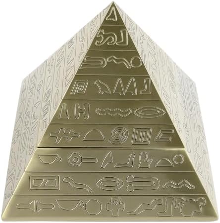 Zerodis Metal Pyramid Ashtray with Cover Windproof Small