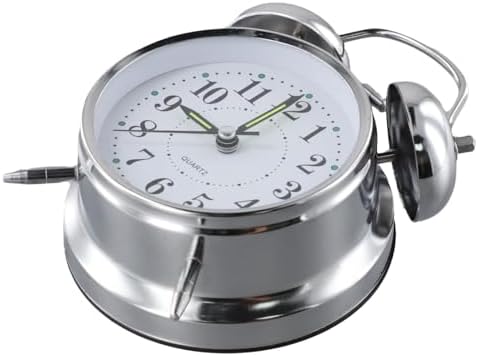 Classic Double Bell Alarm Clock with Luminous Hands